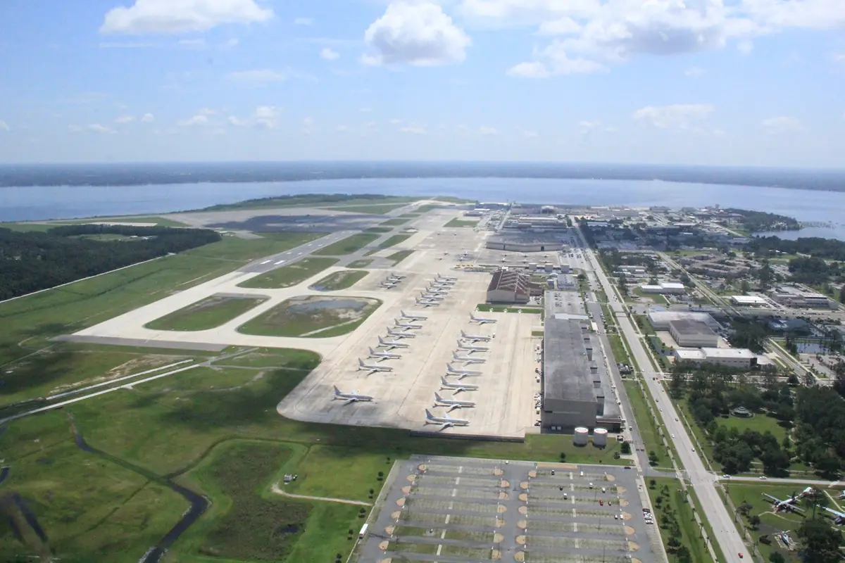 Aerial view of Naval Air Station Jacksonville